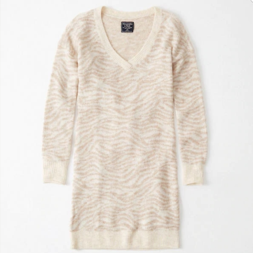 Abercrombie & fitch v-neck soft knit sweater dress - Picture 2 of 3
